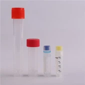 Feadán Plaisteach 5ml le Monarcha Cryo Vial Saotharlainne Lid Scriú