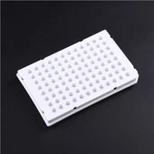 Cheap 0.2ml 200UL 96 Bhuel Pláta PCR Trédhearcach Monarcha Neamh-Sciorta Soláthairtí Saotharlainne Díol Díreach Scannáin Séalaithe Alúmanam Do Phlátaí Pcr