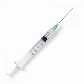 Steallaire Indiúscartha Plaisteacha Ospidéal Steiriúil Leighis 3ml le Duillín Glais Luer Snáthaide